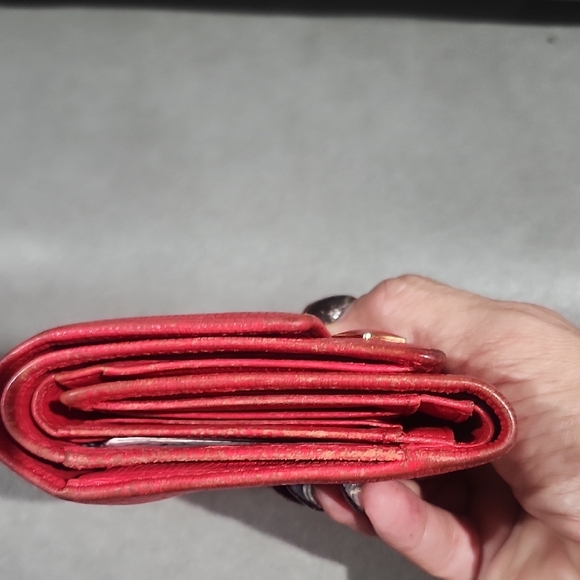 MCM Scarlet Red Leather Wallet - Picture 4 of 11